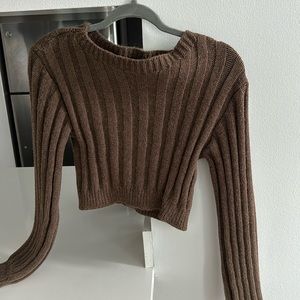 Brand new cropped Zara sweater